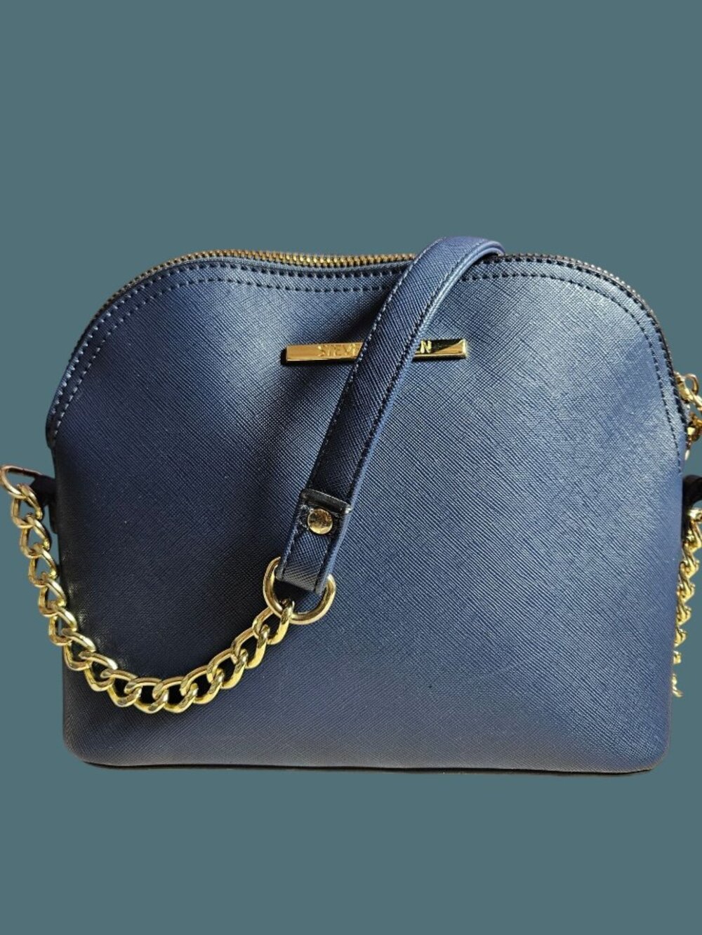 Steve Madden Blue Crossbody Chain Bag